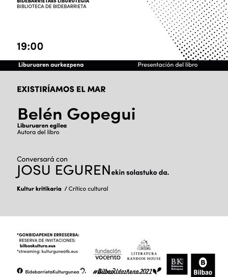  La nueva novela de Belén Gopegui se presenta el miércoles en Bidebarrieta Kulturgunea
