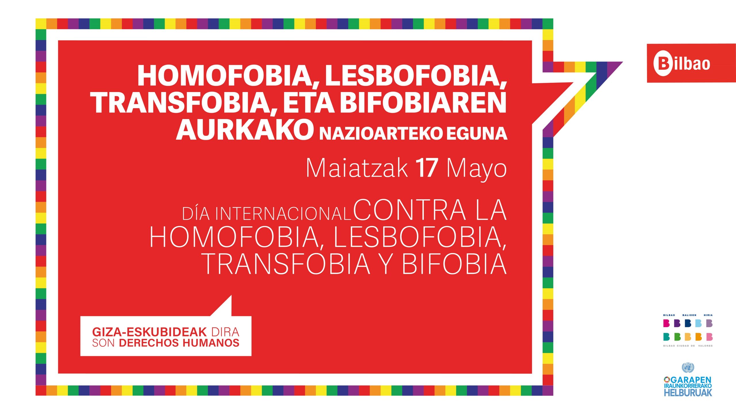 Bilbao rechaza la discriminación contra el colectivo LGTBIQ+